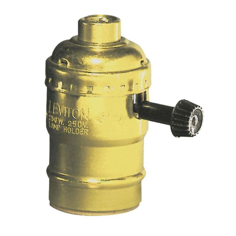 Portalámparas Leviton C20-07090-0PG 3 vías 250 W latón