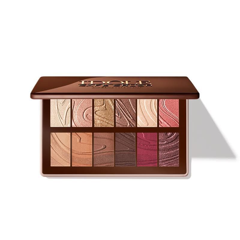 Paleta De Sombras Lanc me Id le Maxi Palette Toasted Nudes 12 Tonos
