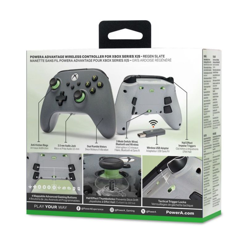 Controlador PowerA Xbox Series X|S Inalámbrico Regen Slate