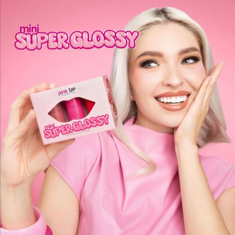PINK UP Mini Super Glossy Ultra Brillo y Larga Duración Labios
