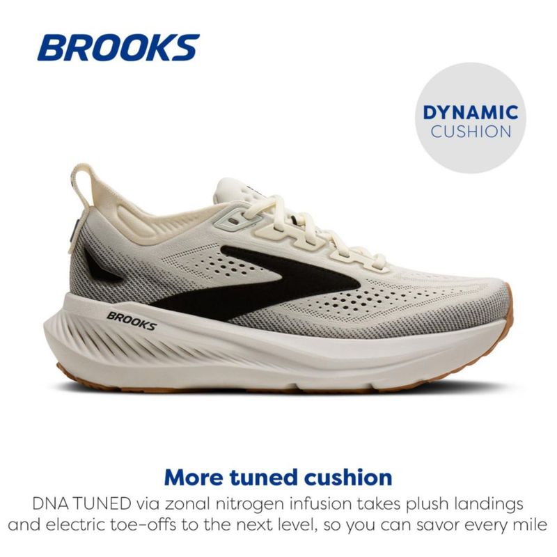 Zapatilla de running para mujer Brooks Glycerin 23 blanca/negra talla 11 (mediana)