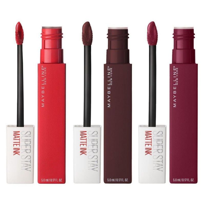Labial Líquido Super Stay Matte Ink Maybelline 5ml x3