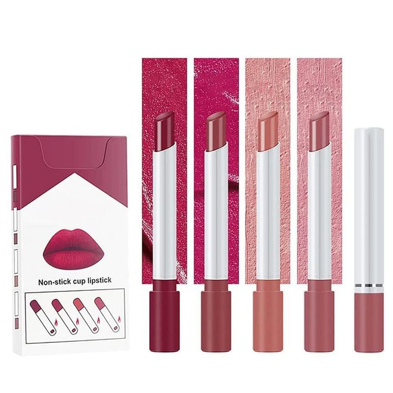4 PCS Labiales LONEOURS Balsamo Hidratante Mate