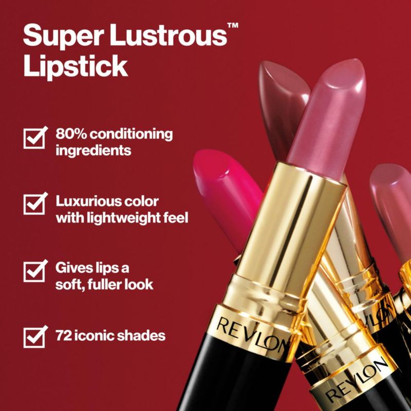 Revlon Super Lustrous Lipstick tono Blushing Mauve 4 2g