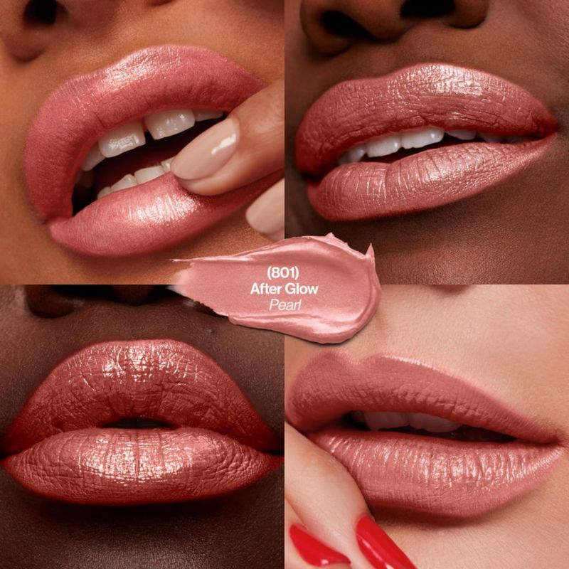 Labial Revlon Super Lustrous Pearl 801 After Glow Tono Cálido