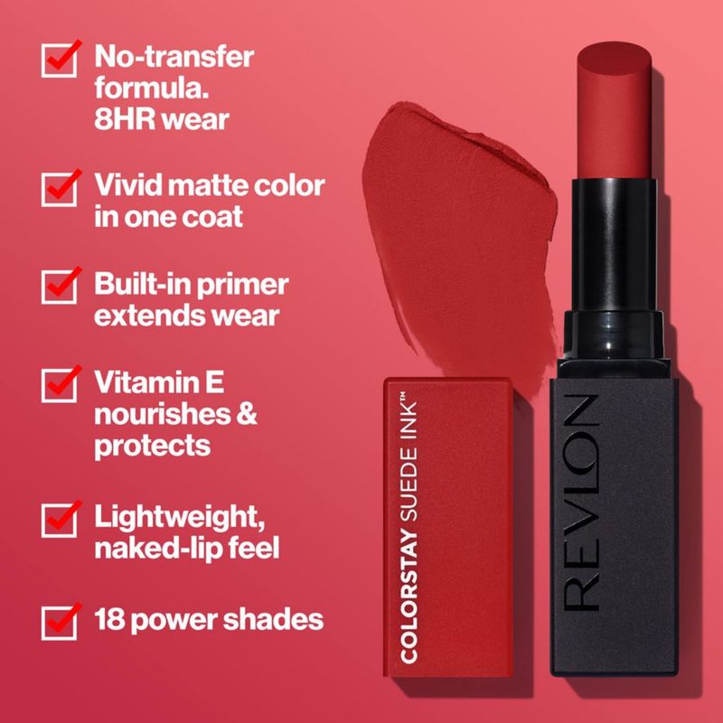 Revlon ColorStay Suede Ink Pintalabios Mate 019 In The Zone