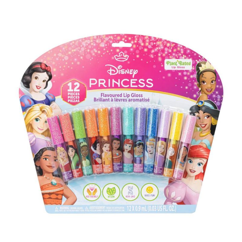 Brillo Labial Vegetal Disney Princess 12 pzas Niñas Townley Girl