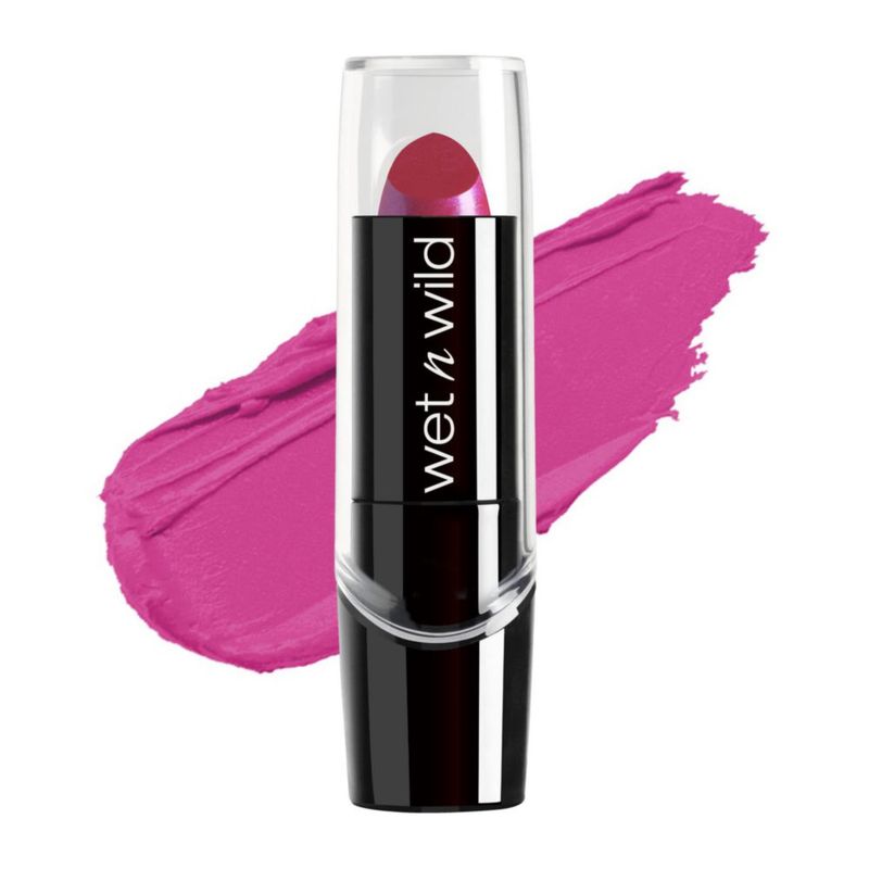 Wet n Wild Lipstick Silk Finish Fuchsia Blue Pearl 3 5g