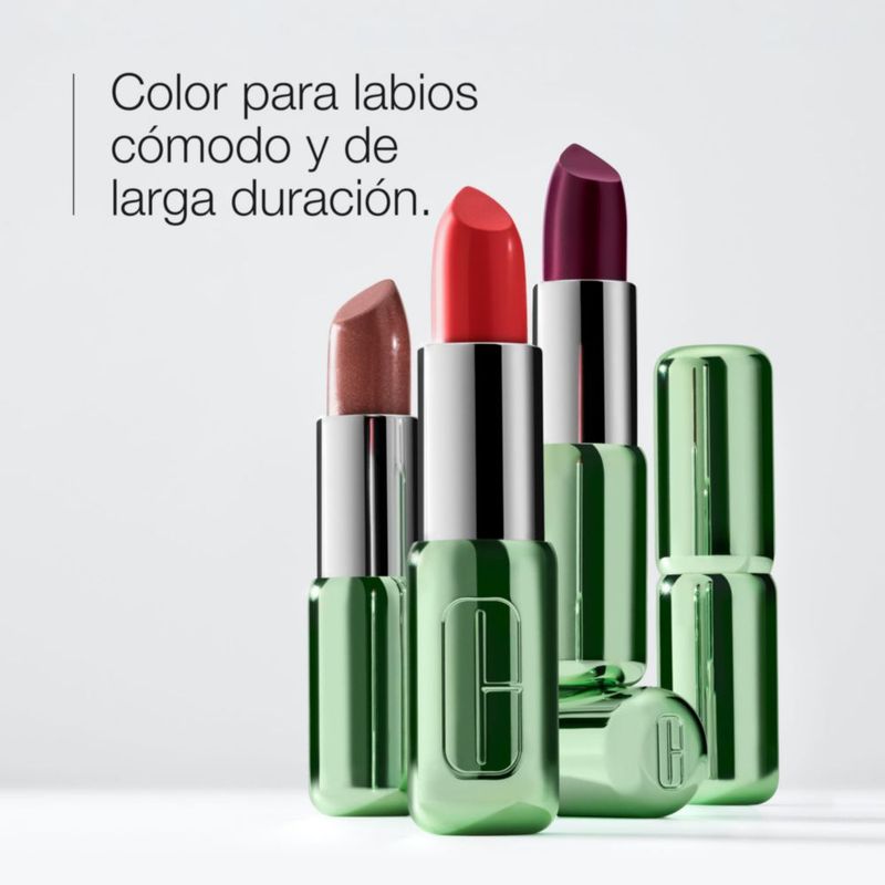 Labial Pop Longwear Lipstick Clinique Nude Pop Satinado Mate Brillante