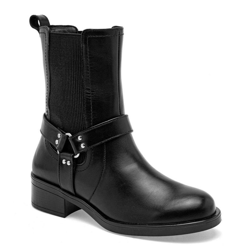 BOTIN FLEXI 142602 NEGRO TACON 4 cm TUBO 18 CMPiel