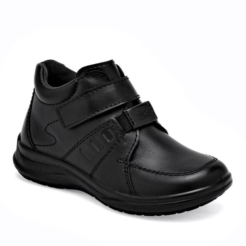 BOTA Y BOTIN CASUAL ESCOLAR FLEXI 402114 NEGRO Piel