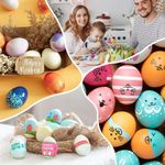 Huevos de madera falsos YunKo 6 piezas caja nido marrón para manualidades