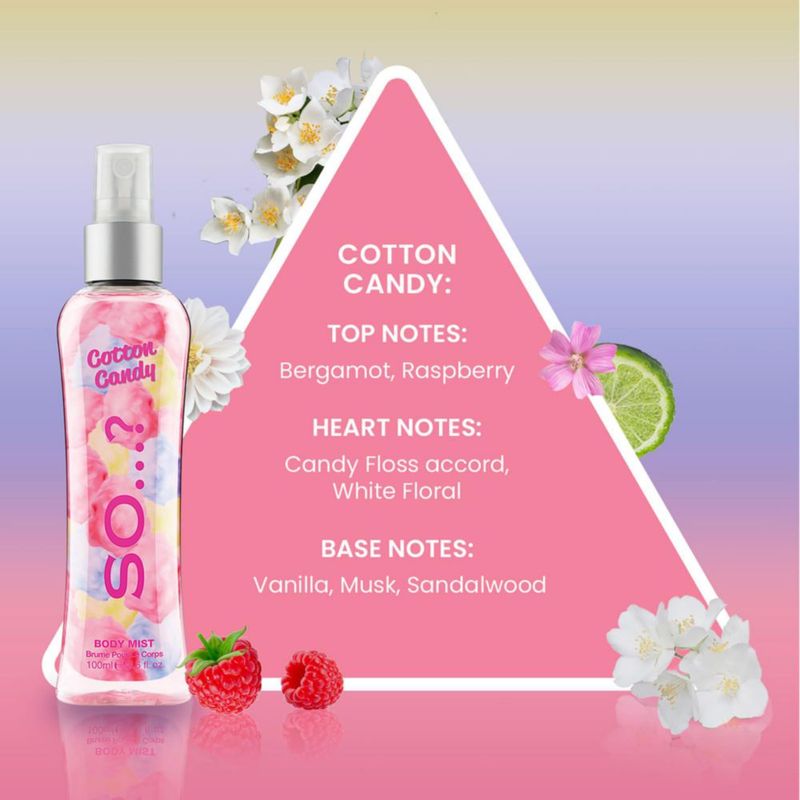 Perfume So...? Mist de Cuerpo Cotton Candy 100 mL para Mujeres