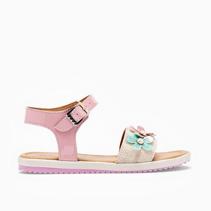 SANDALIA ABIERTO ABC ZAPATITOS 2508 ROSA BEIGE