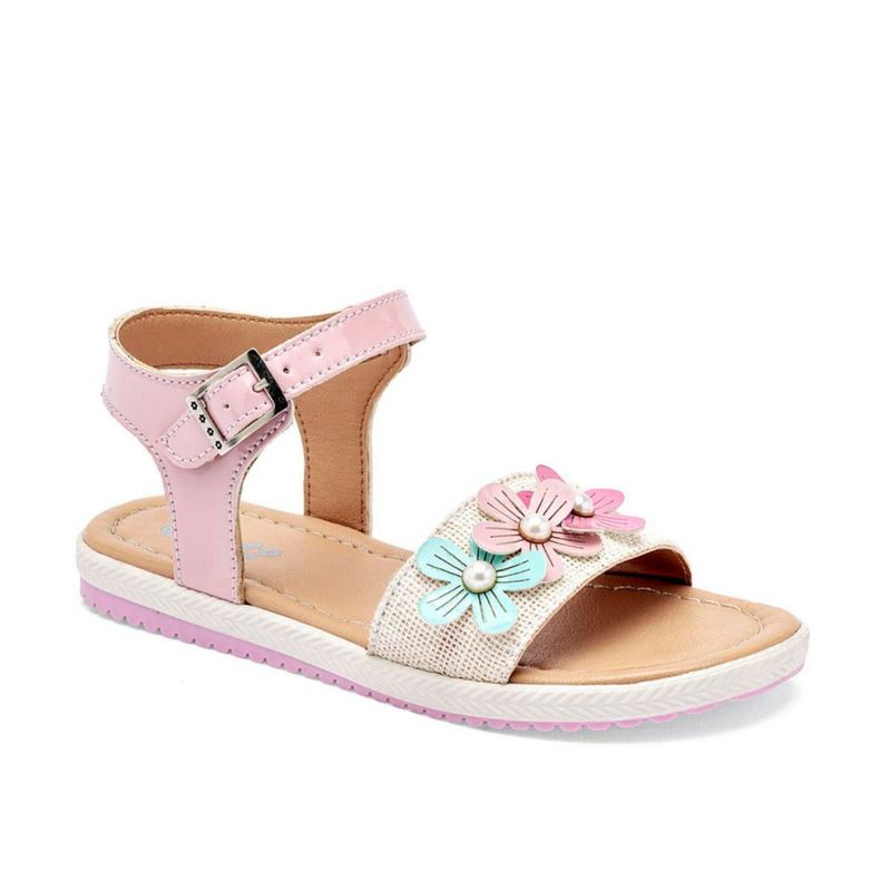 SANDALIA ABIERTO ABC ZAPATITOS 2508 ROSA BEIGE