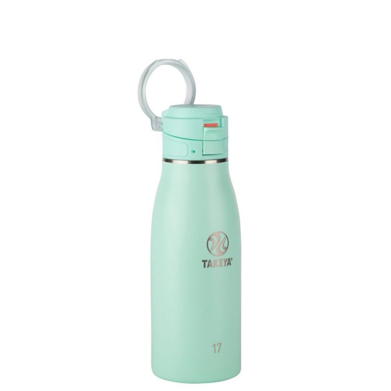 Taza térmica de viaje Takeya Traveler a prueba de fugas 500 mL Aqua