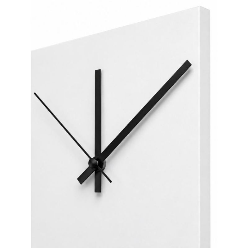 Reloj Perchero De Pared Moderno Repisa Y Ganchos Multiuso Blanco