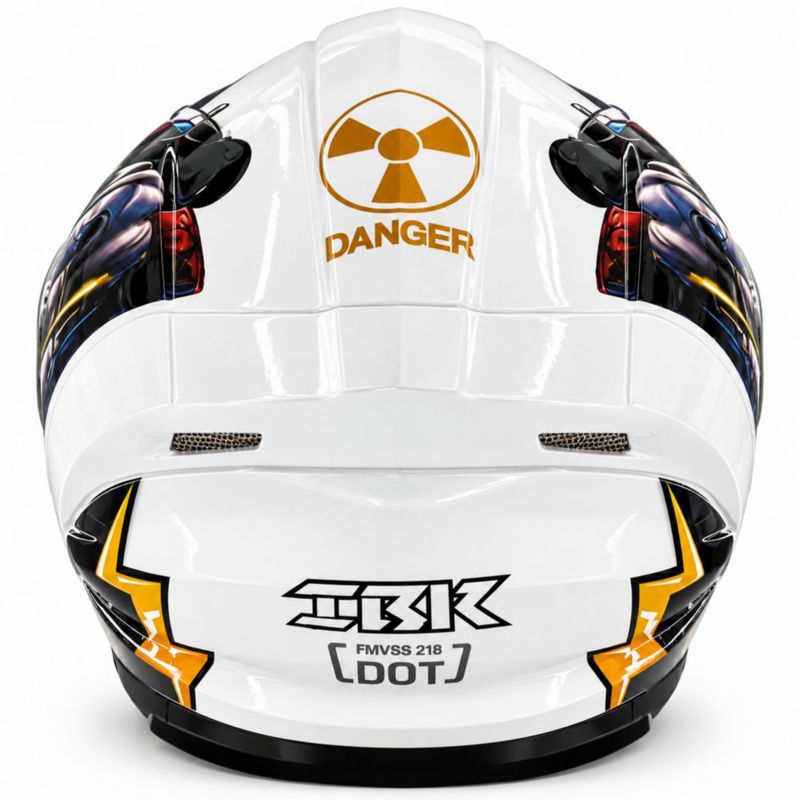 TK 30-2 Kingmoto Casco Integral para Motociclista Blanco
