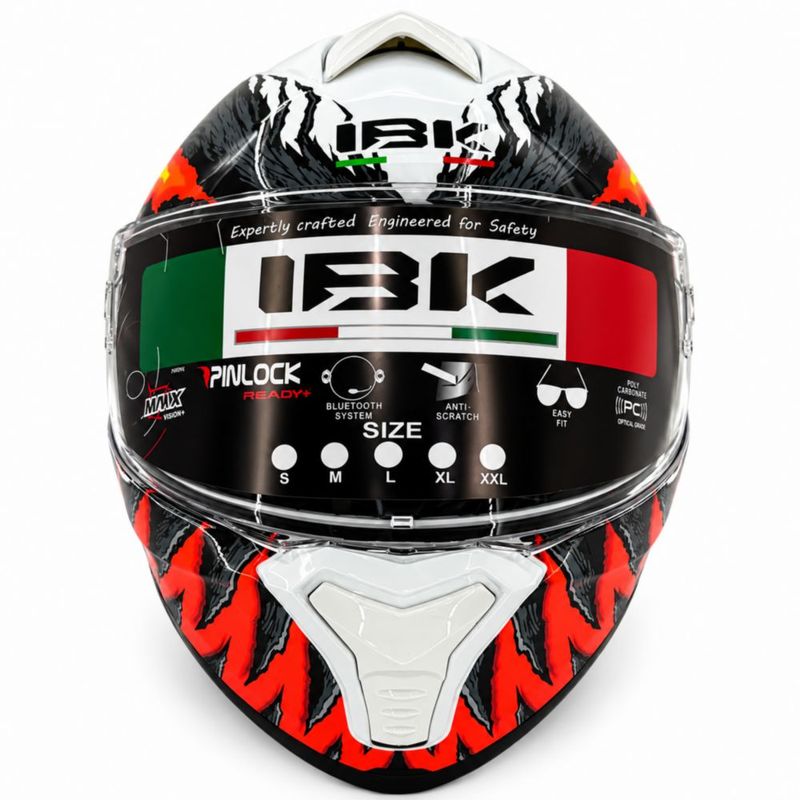 TK 19-6 Kingmoto Casco Abatible para Motociclista en Color Blanco