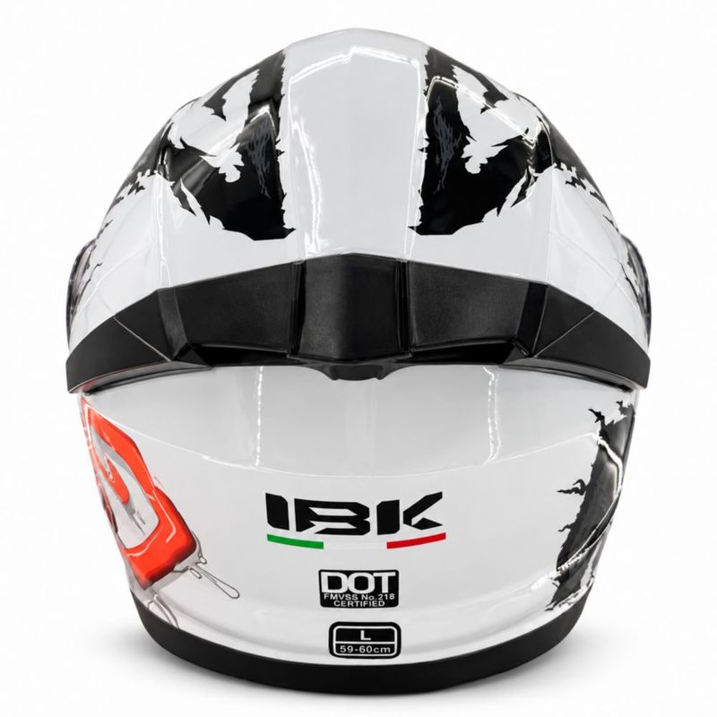 TK 19-6 Kingmoto Casco Abatible para Motociclista en Color Blanco