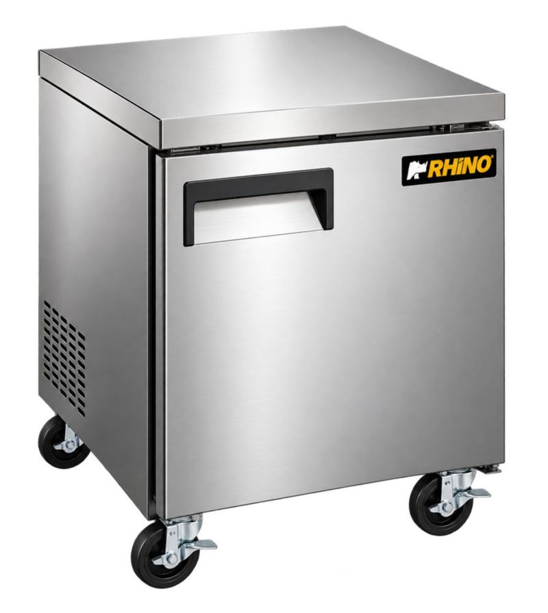 Mesa Refrigerada Bajo Barra Industrial RHINO MERBAJ-27 154 L