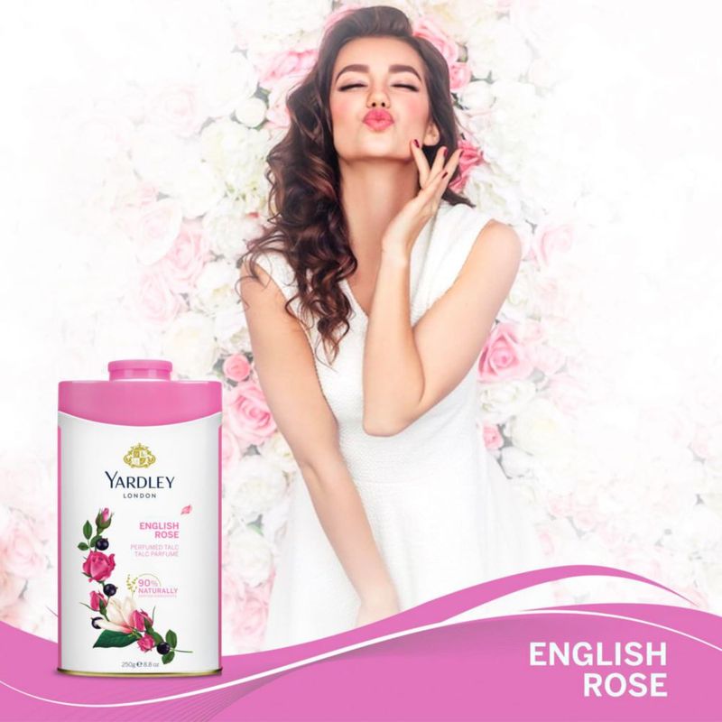 Talco perfumado Yardley English Rose 250g