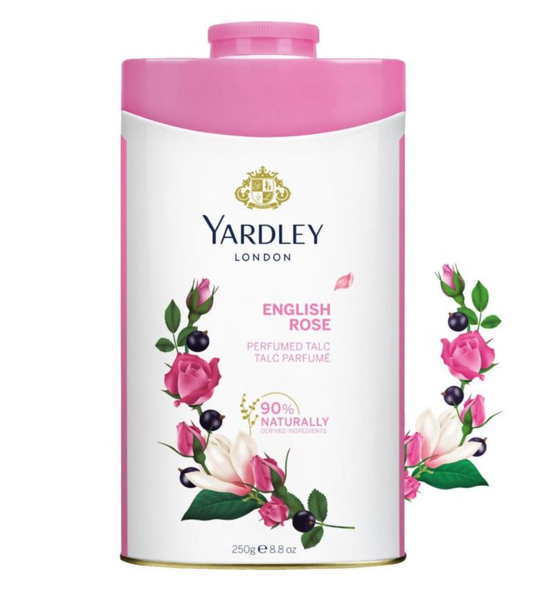 Talco perfumado Yardley English Rose 250g