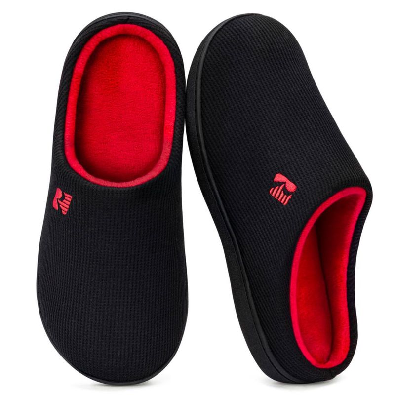 Zapatilla RockDove 28-30 cm Negro/Rojo de espuma de memoria