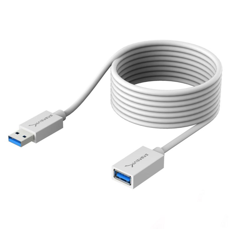 Cable USB SABRENT 3 m macho A a hembra A blanco