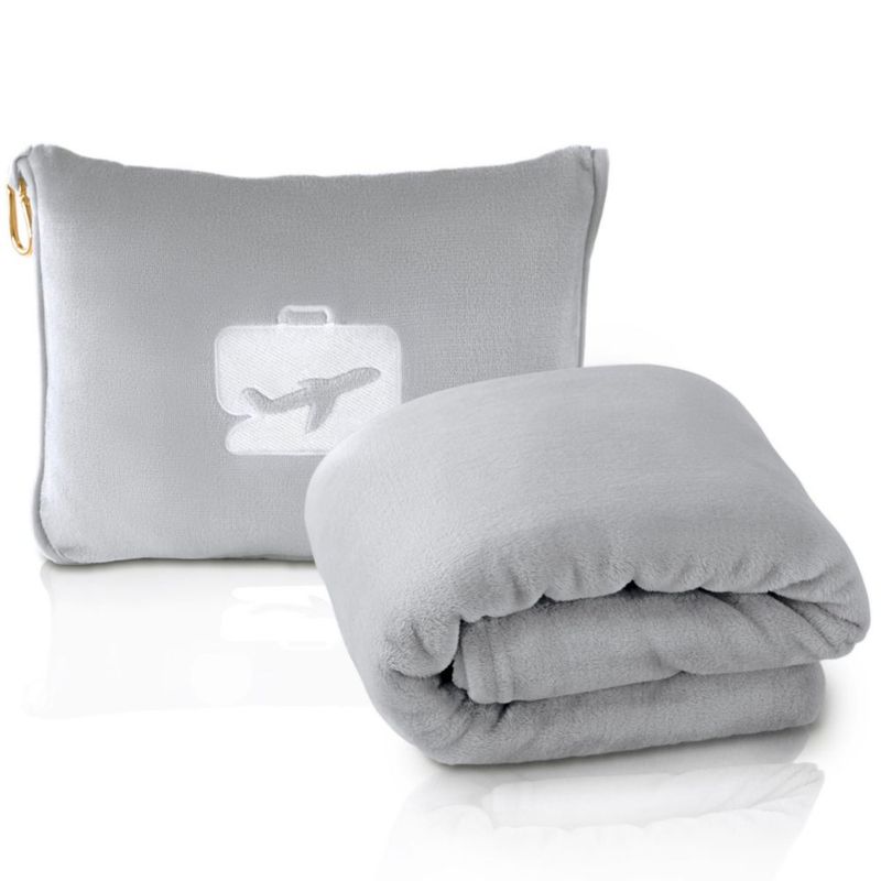 Manta EverSnug 165 × 102 cm Ultra Suave Gris Claro