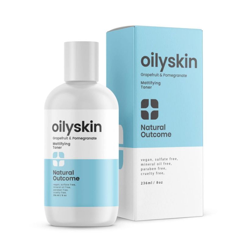 Tónico facial Natural Outcome astringente purificador para piel grasa 240 ml