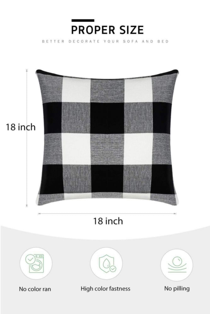 Funda de almohada Syntus 45x45 cm Cuadro de búfalo – Pack de 2