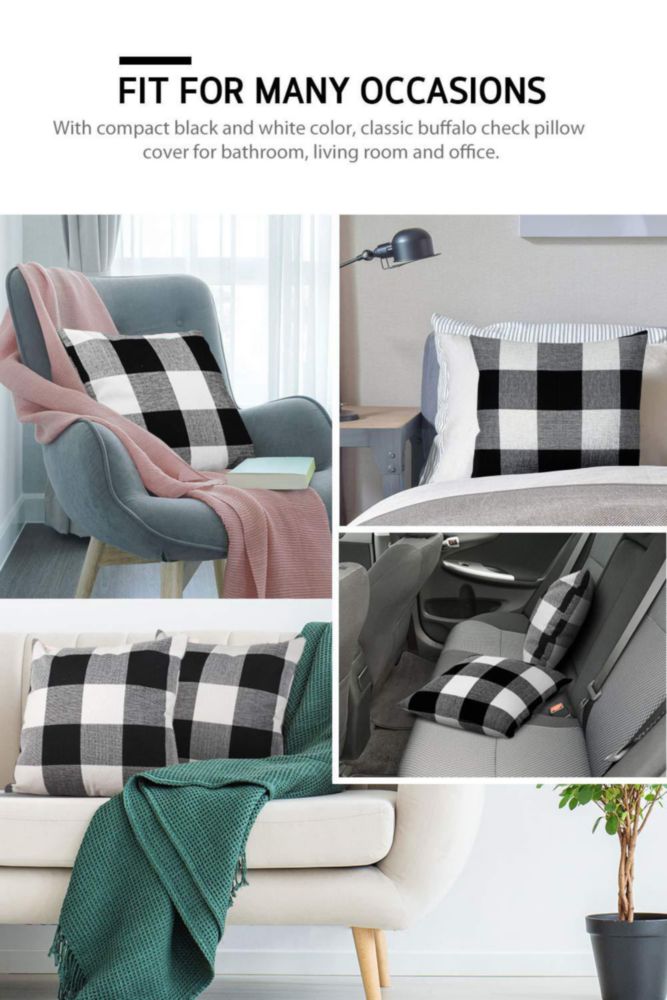 Funda de almohada Syntus 45x45 cm Cuadro de búfalo – Pack de 2