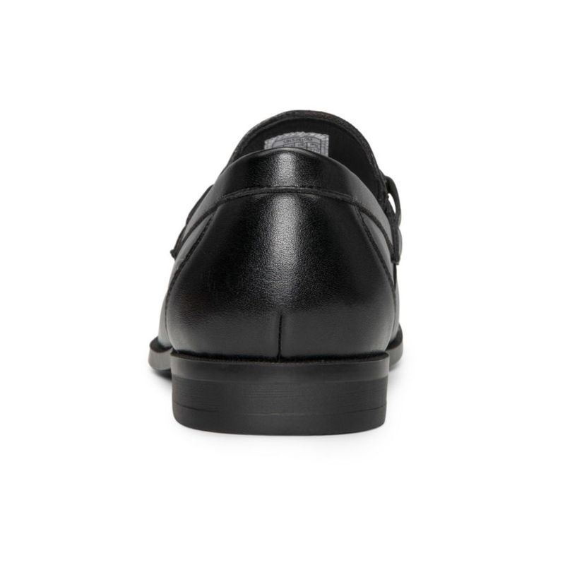 Mocasines formales Bruno Marc 10 negro sin cordones