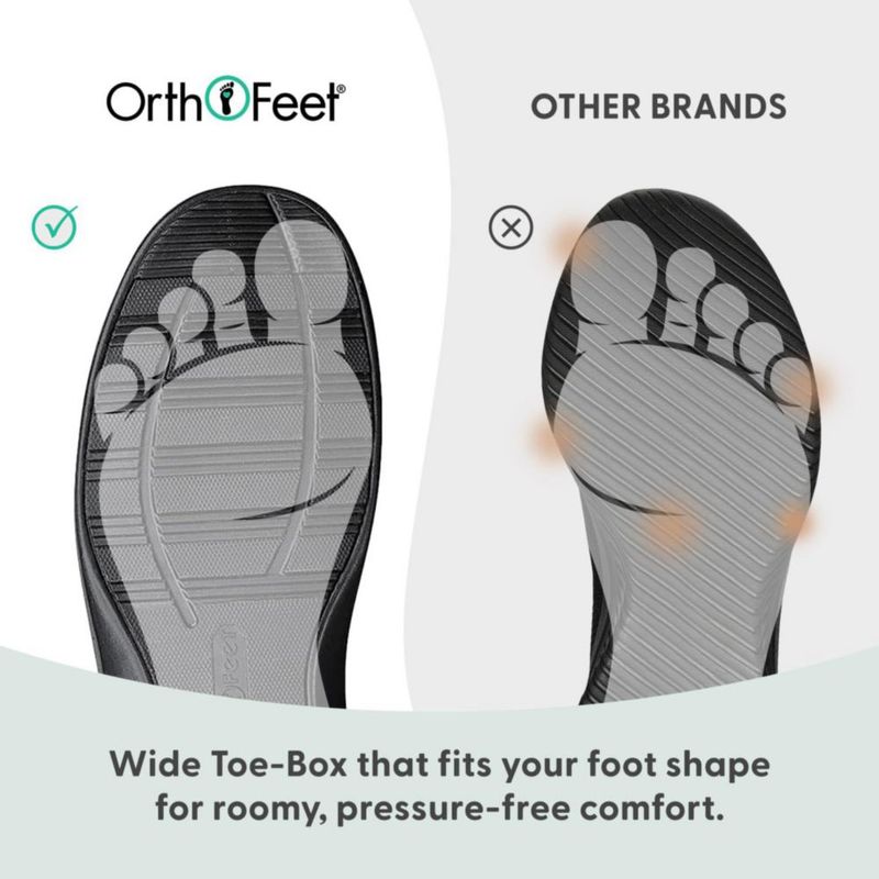 Pantufla ortopédica Orthofeet talla 43 marrón