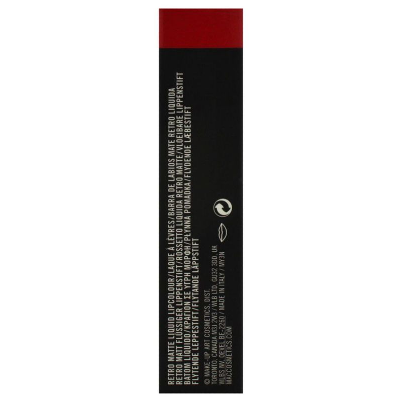 Lápiz labial MAC Retro Matte Lipcolor 134 Ruby Phew 5 ml