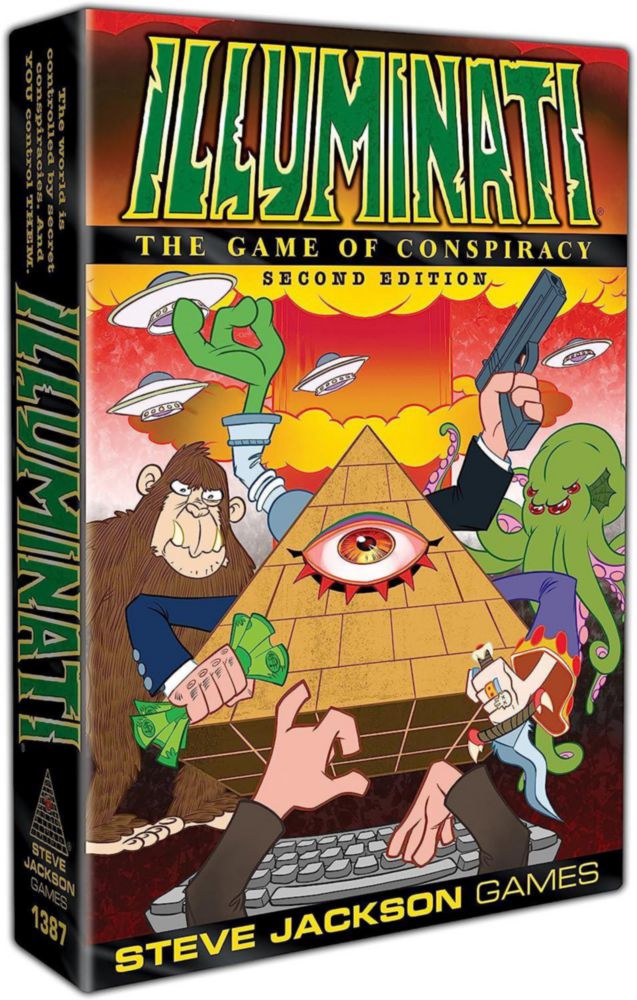 Juego de dados de cartas Steve Jackson Illuminati Segunda edición
