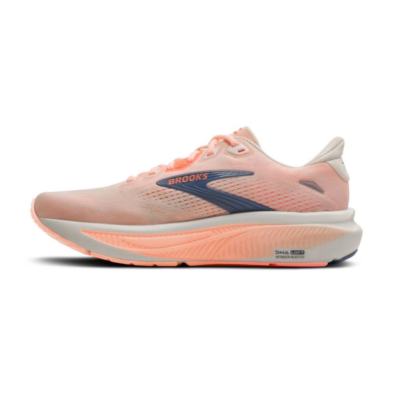 Zapatilla de running Brooks Ghost 18 Mujer Blanco/Durazno Talla 7 Ancha