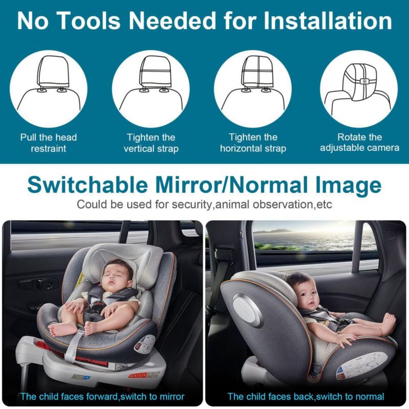 Cámara de coche DoHonest V9 de 7 pulgadas HD 1080P orientada hacia atrás