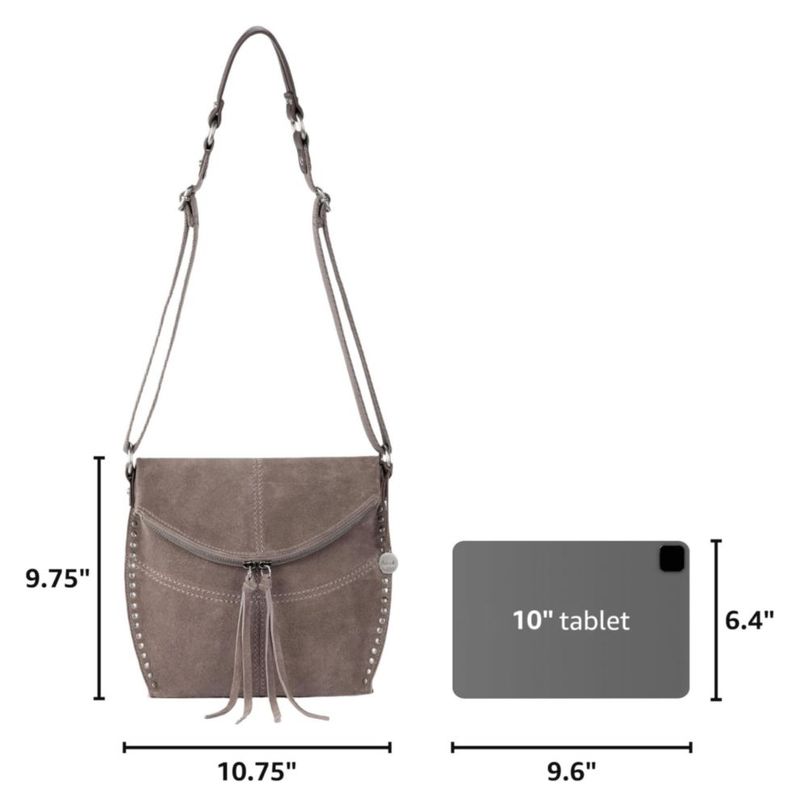 Bolso The Sak de 27 cm de cuero bandolera