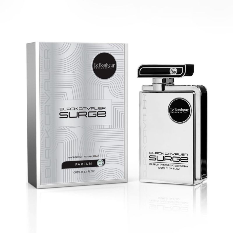 Perfume en spray Le Bonheur Black Cavalier Surge 100 ml