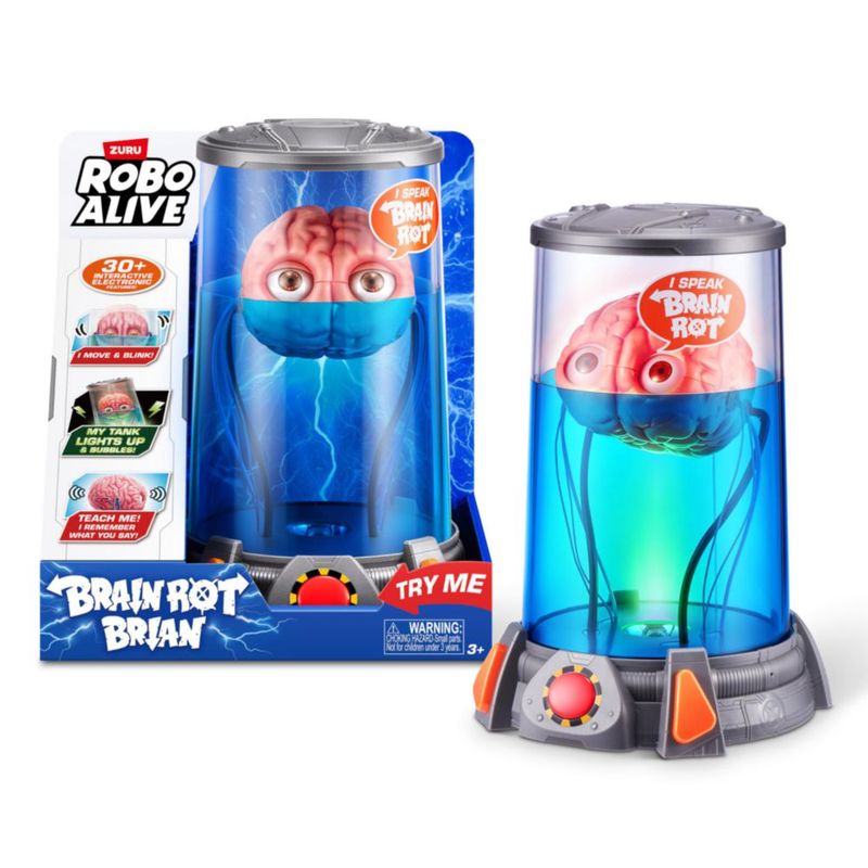Figura de acción Robo Alive Brain Rot Brian de ZURU