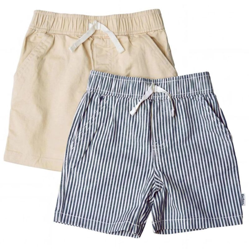 Shorts Gerber 3-6 meses azul marino/caqui 2 unidades