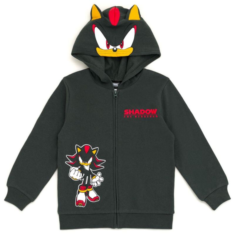 Sudadera con capucha SEGA Sonic Shadow color carbón talla 10-12