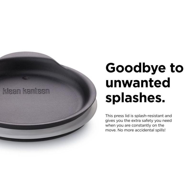 Tapa para vaso Klean Kanteen negro sin BPA apta para lavavajillas