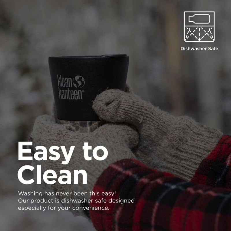 Tapa para vaso Klean Kanteen negro sin BPA apta para lavavajillas