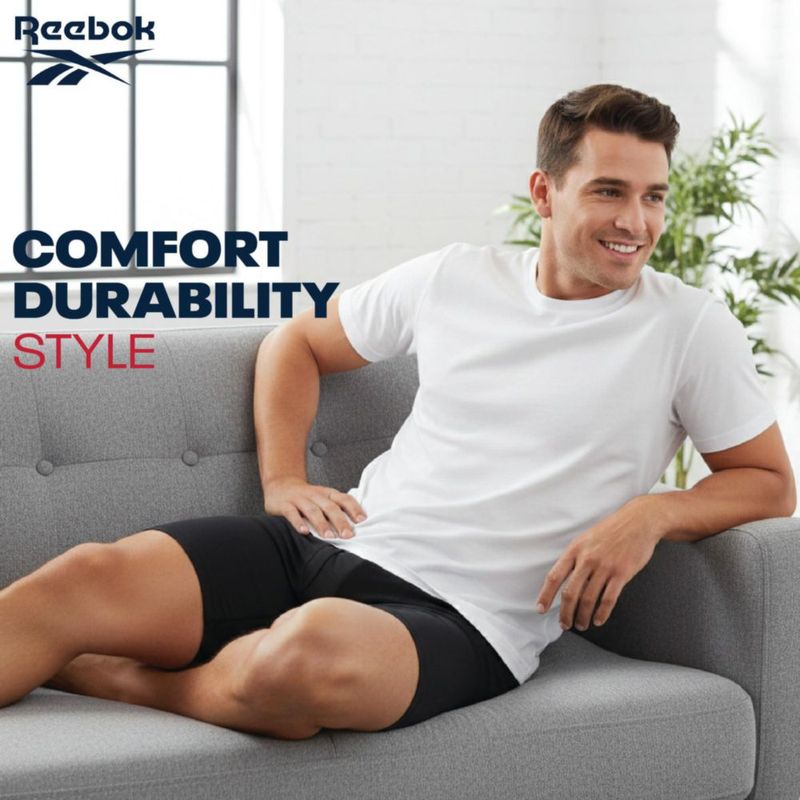 Boxer Reebok paquete de 8 – Rendimiento 15 cm