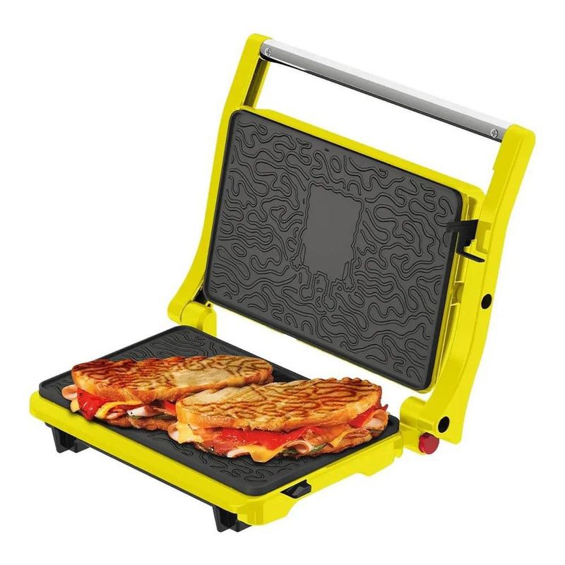 Parrilla Grill Bob Esponja BOBE3 760W Placas Antiadherentes Acero Inoxidable