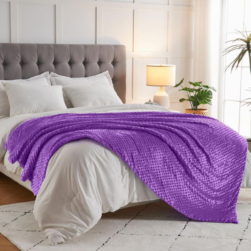 Manta yescool 68 kg 152 cm x 203 cm Violeta