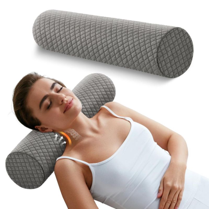 Almohada de rollo cervical redonda de 4" de espuma viscoelástica – Sino Salected